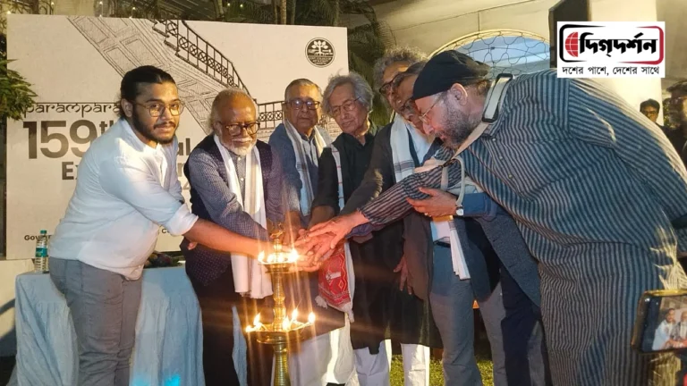একাডেমী প্রাঙ্গনে সরকারি চারু ও কারুকলা মহাবিদ্যালয়ের উদ্যোগে ১৫০ তমশিল্প প্রদর্শনী