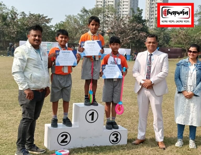 নারায়ণা স্কুল মহেশতলা করল দ্বিবার্ষিক স্পোর্টস